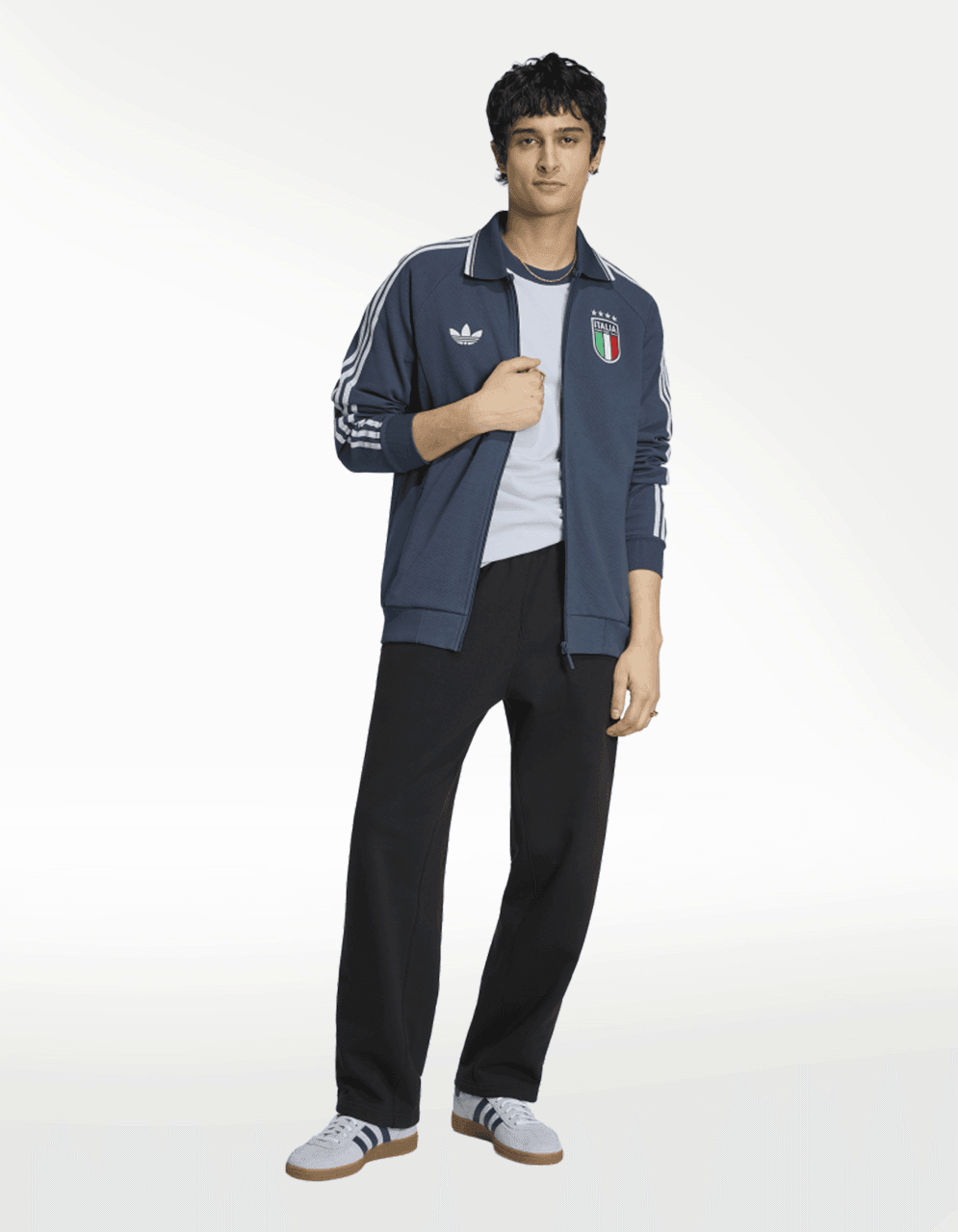 Chamarra Adidas Anthem Visitante Italia Multicolor - Mujer — imagen 6