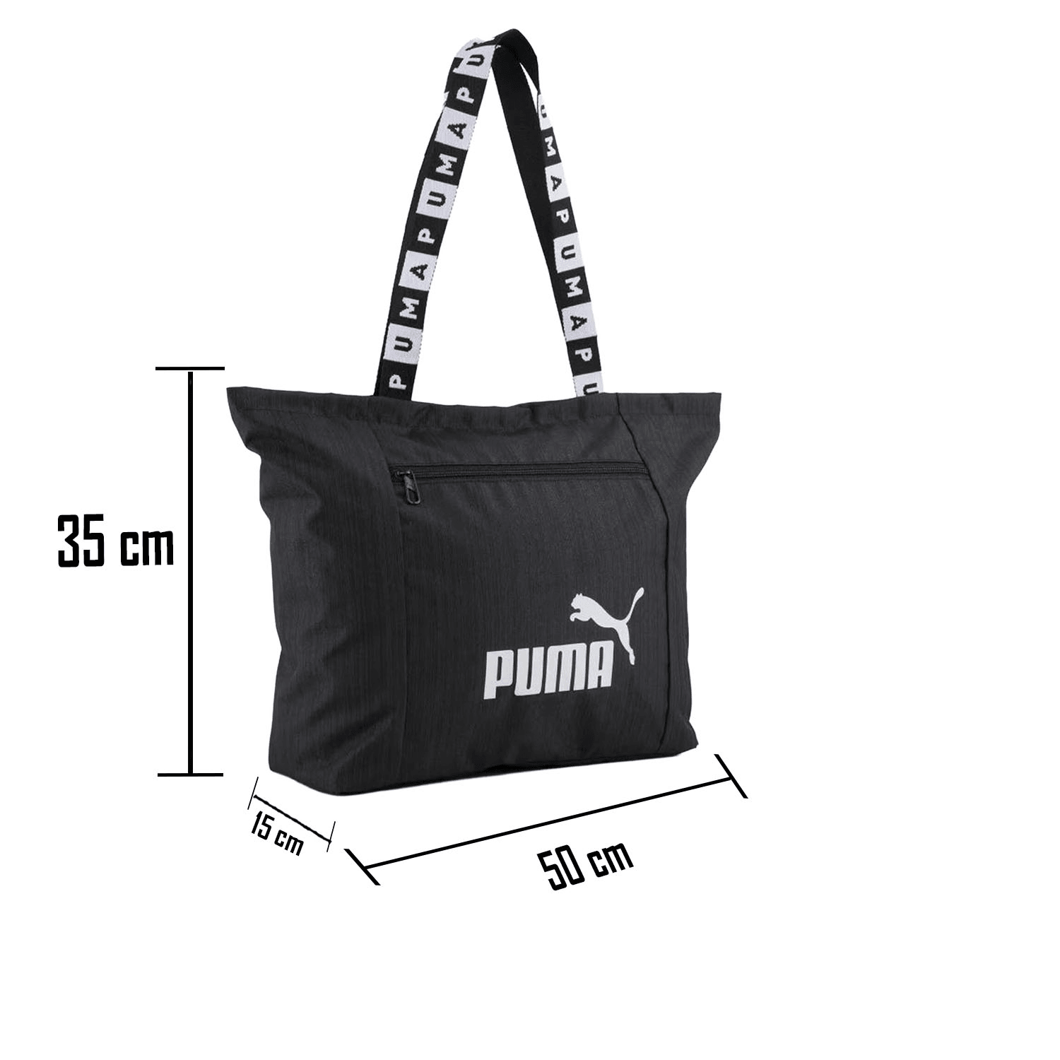 Bolsa Puma Base Shopper Unisex Deportivo Negro Unisex 26L — imagen 5