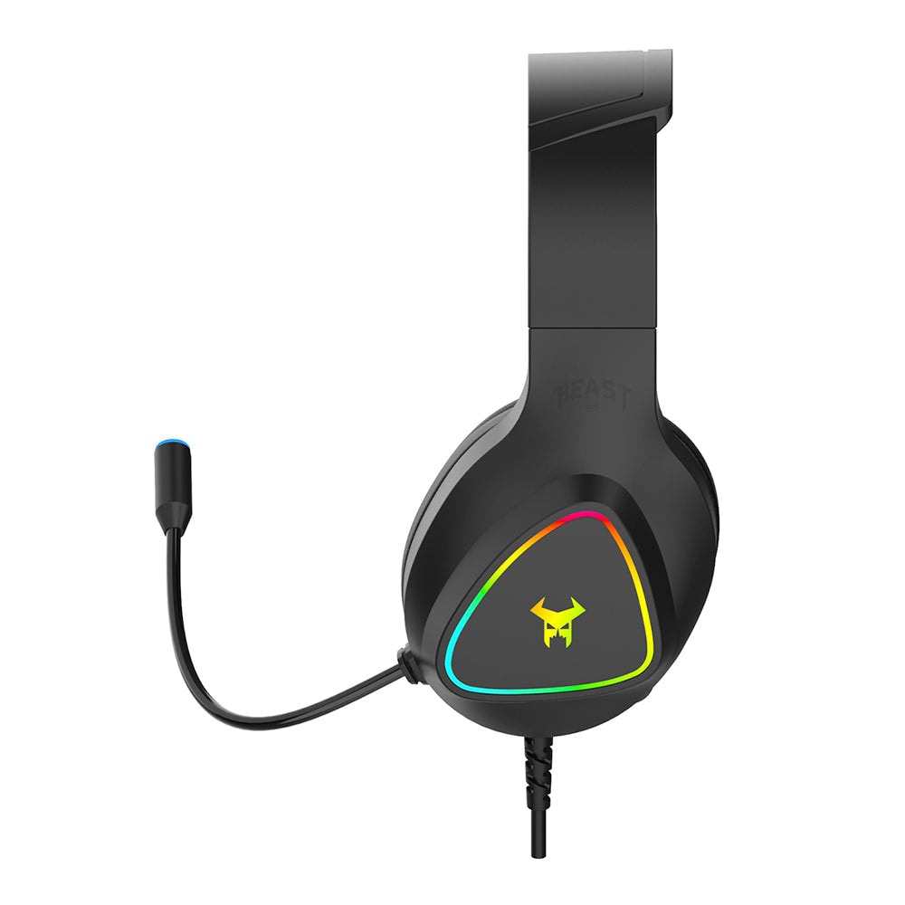 Audífonos Gamer alámbricos STF Beast Muspell Prime: Bocina 50mm, Micrófono, Negro — imagen 5