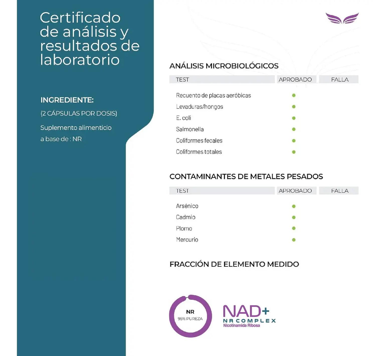 Essentials: NAD+ NR Complex, Nicotinamida Ribósida + Calostro + Trans-Pterostilbeno, 100 Cápsulas — imagen 7