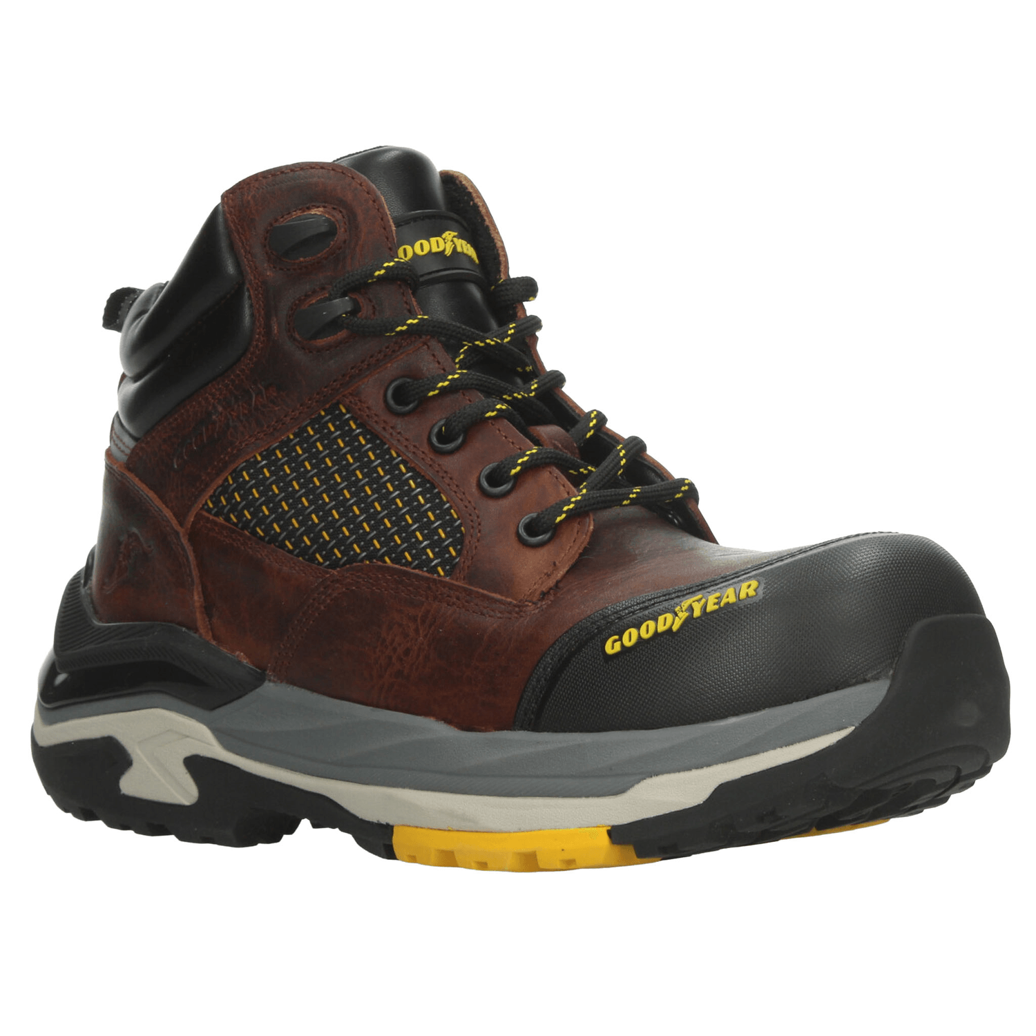 Bota Good Year Hombre Café Industrial Seguridad Casual Caballero — imagen 3