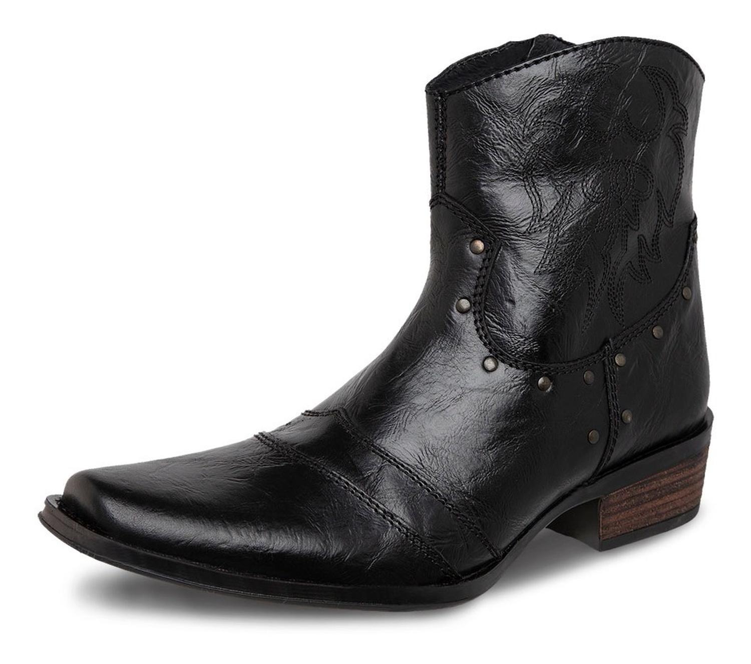Botin Vaquero Hombre Urban Cowboy Negro 40702 — imagen 4