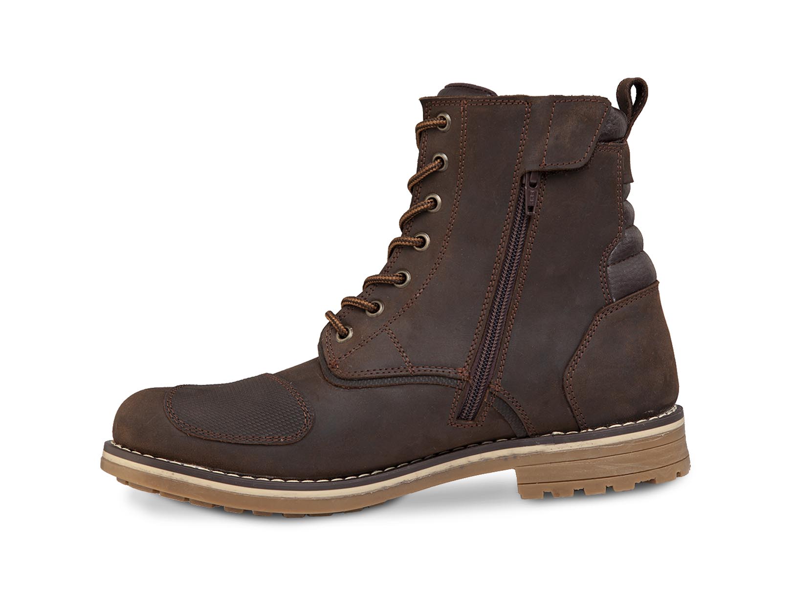 Bota hombre Moto Botin Trabajo biker WORKLAND 89738 Café — imagen 9