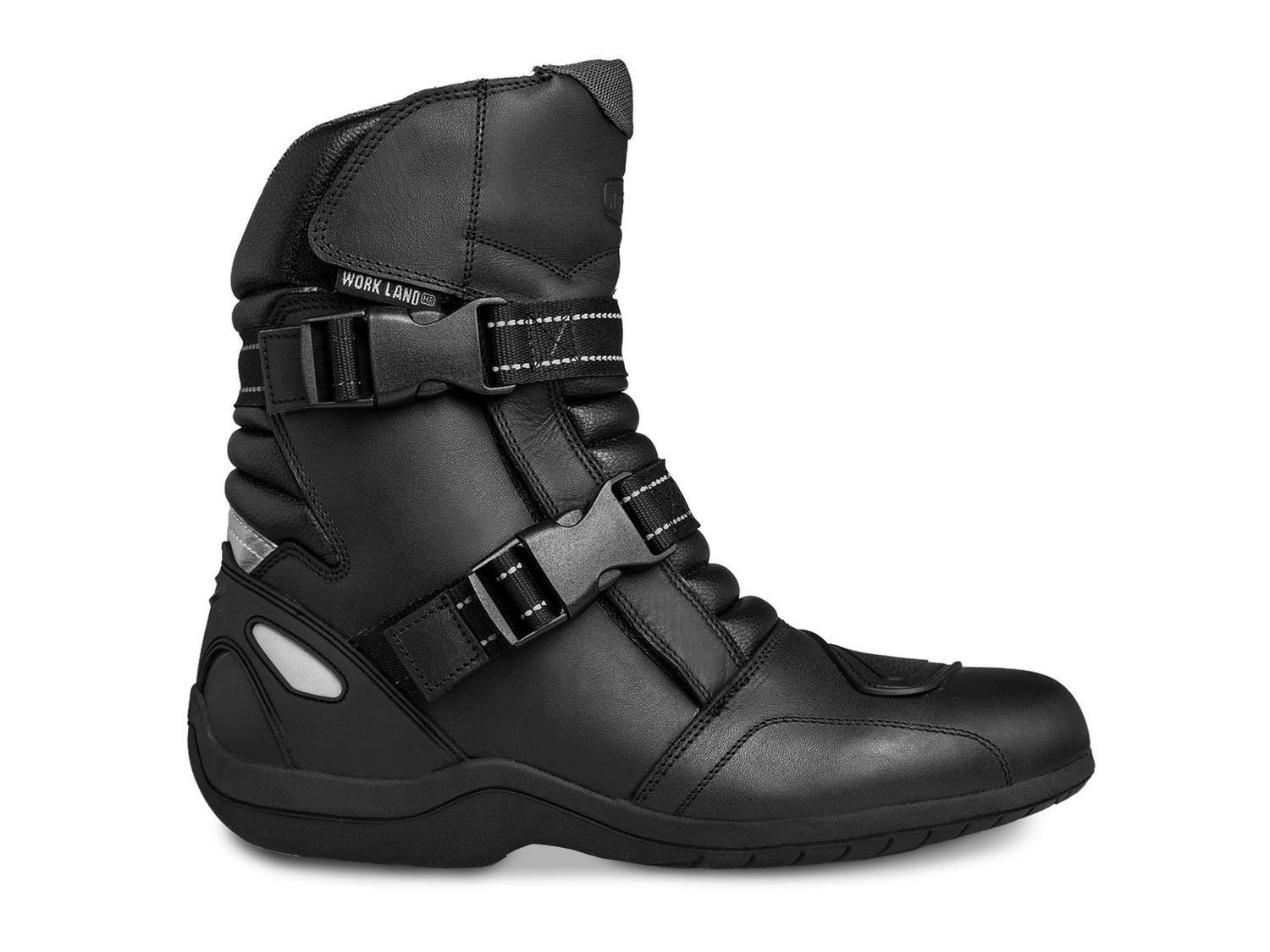 Bota hombre Biker Moto botín caballero Workland 80007 negro — imagen 2