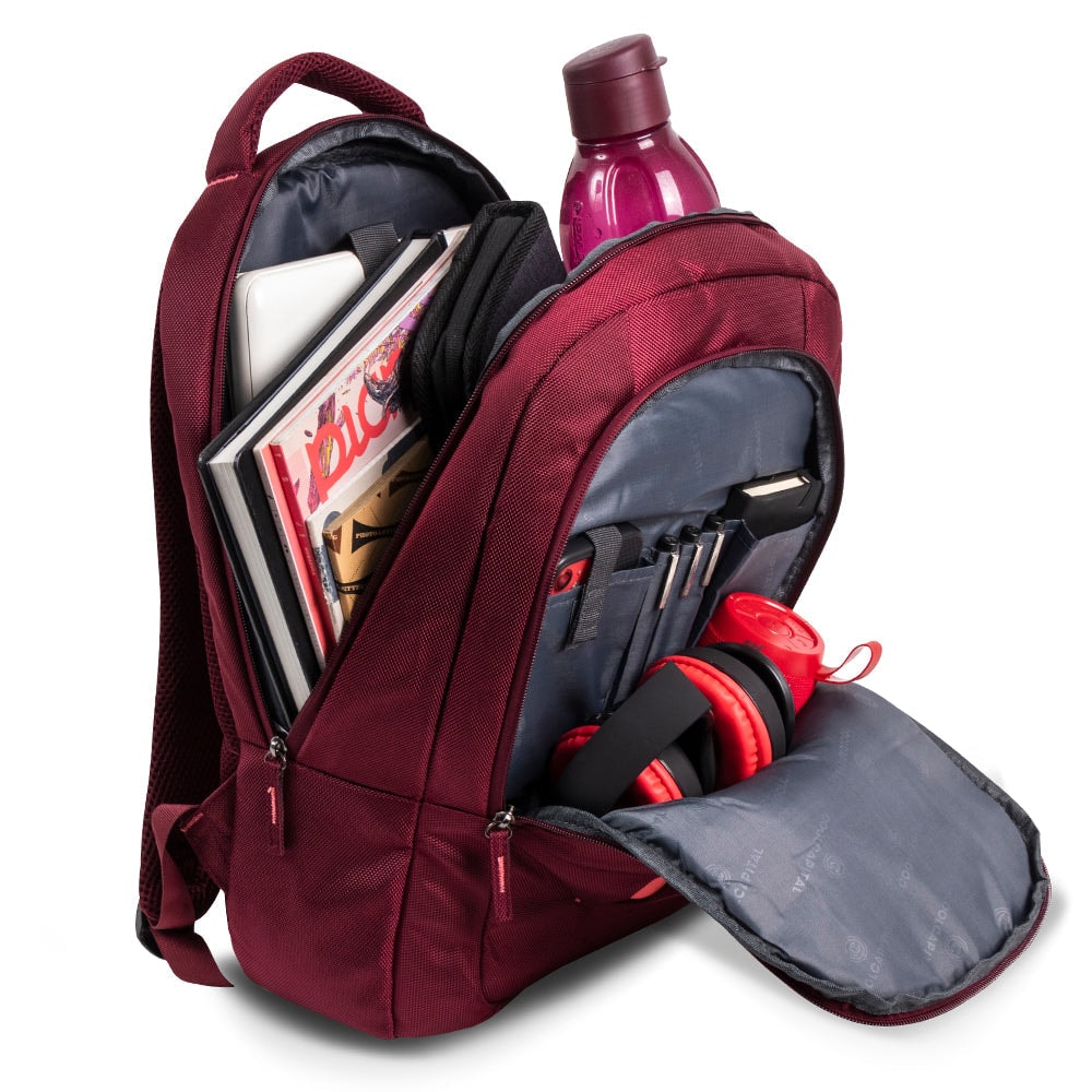 Combo: Mochila Zilker Vino 15.6” + Audífonos Lisbon Coral — imagen 4
