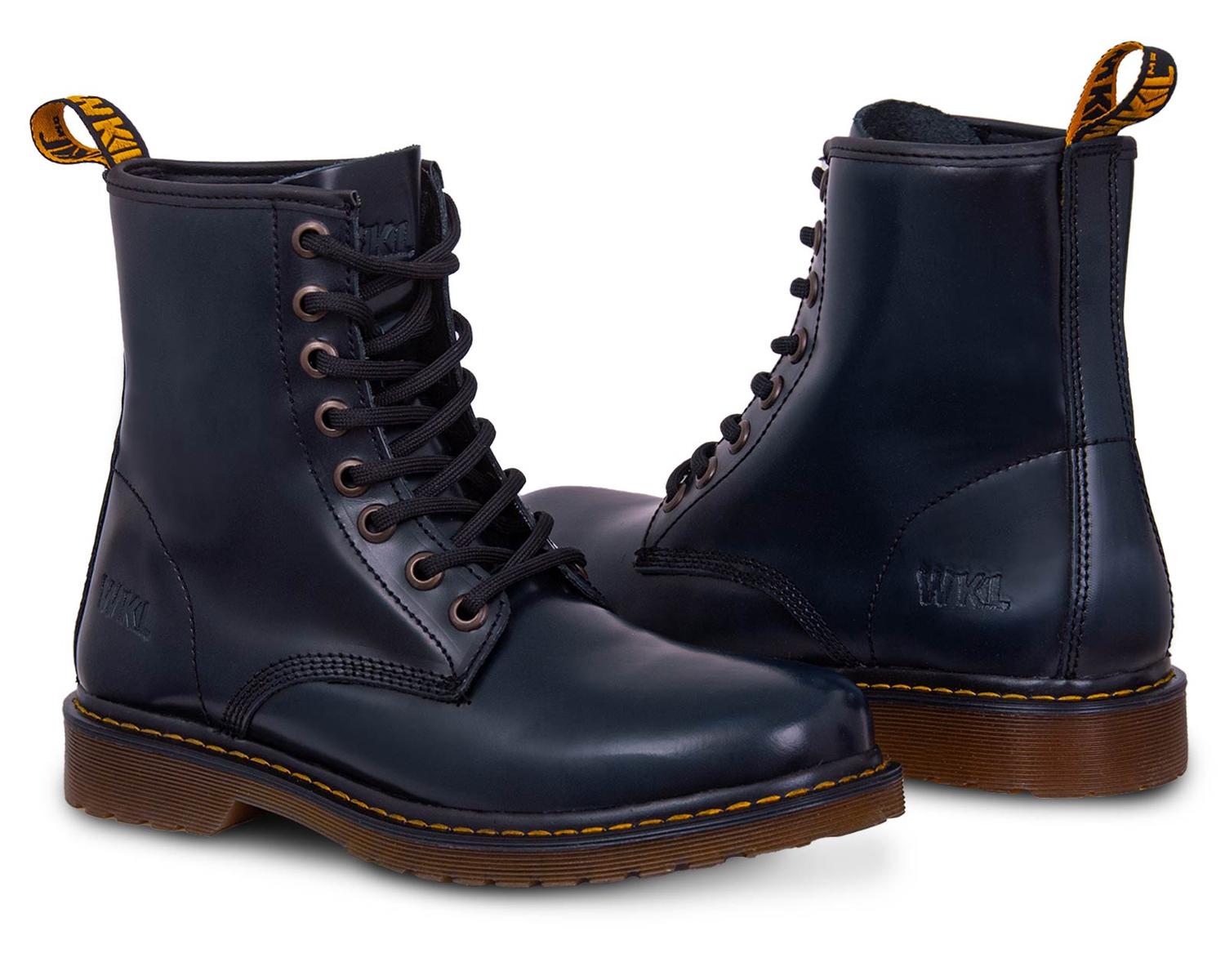Bota Hombre Casual Botín de Piel Workland 71300 Marino — imagen 2