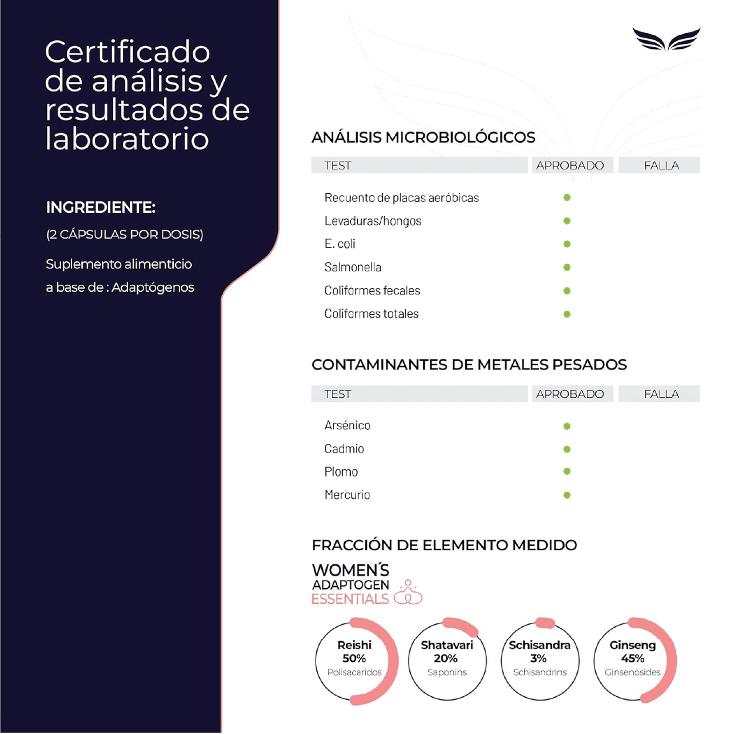 Women's Essentials: Maca y Adaptógenos para Mujer, Schisandra + Shatavari + Reishi, 100 Cápsulas — imagen 5