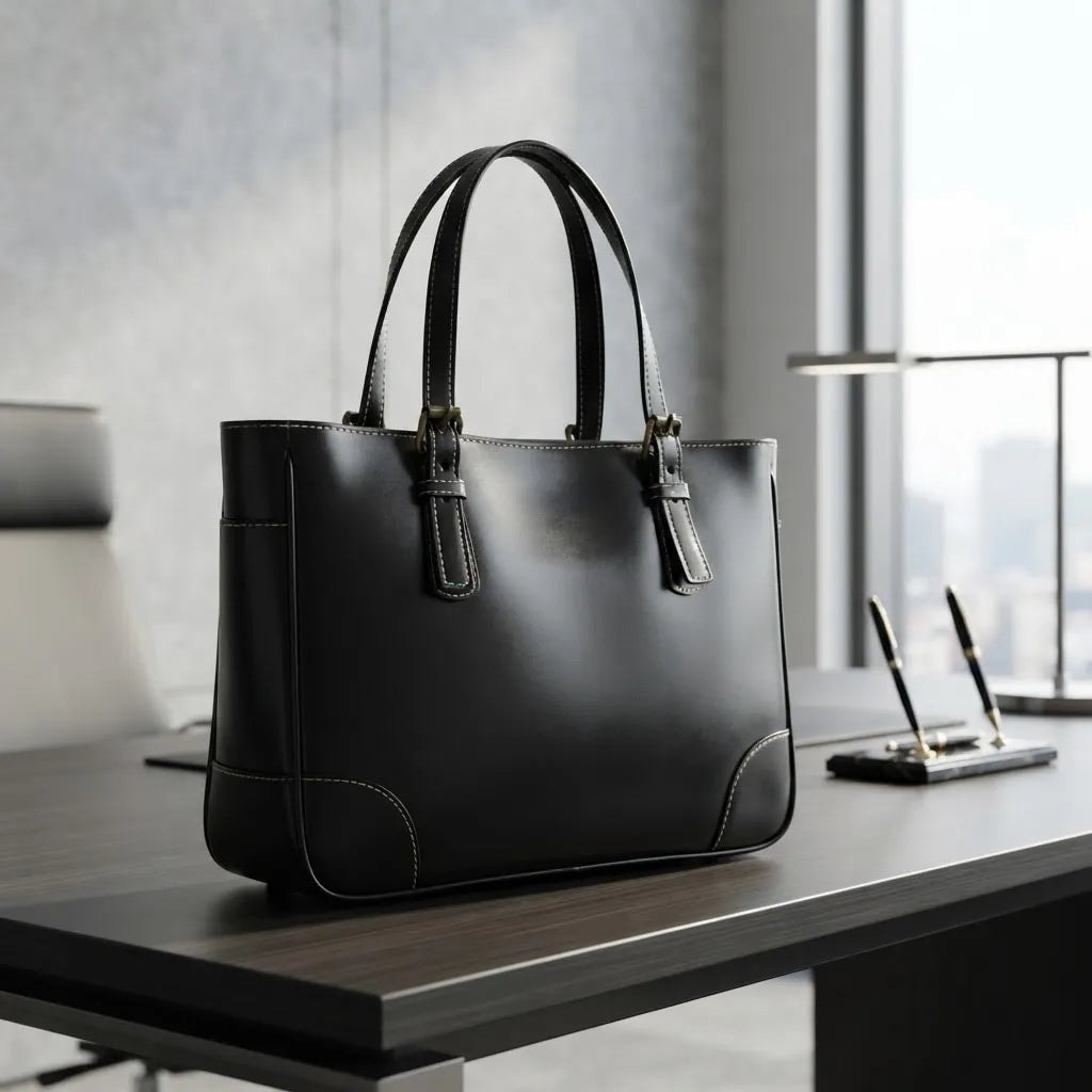 Bolsa De Ejecutiva De Piel Legitima Para Mujer Florencia — imagen 9