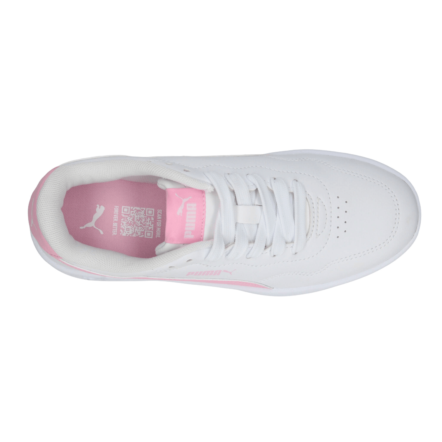 Tenis Puma Court Classic Clean Niña Blanco Casual Infantil T22-26 — imagen 9