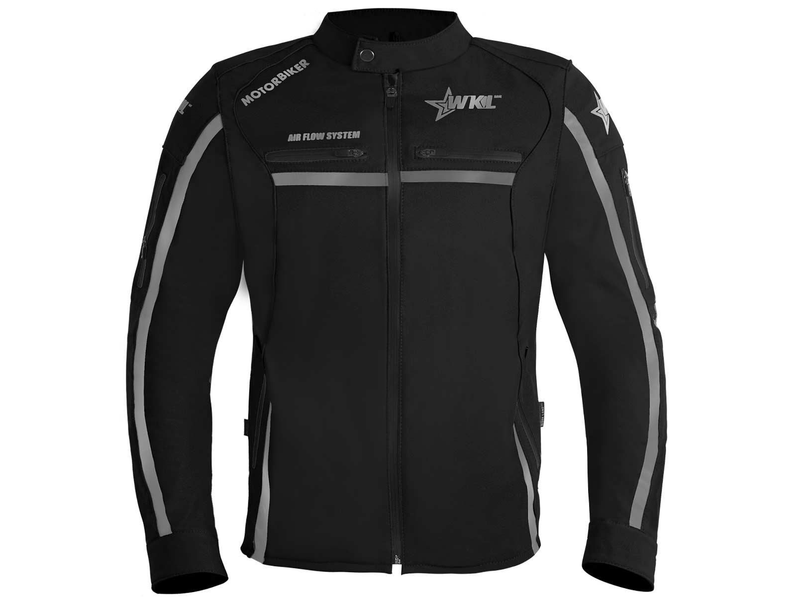 Chamarra Moto Hombre Impermeable Biker Protecciones Wkl 65N — imagen 9
