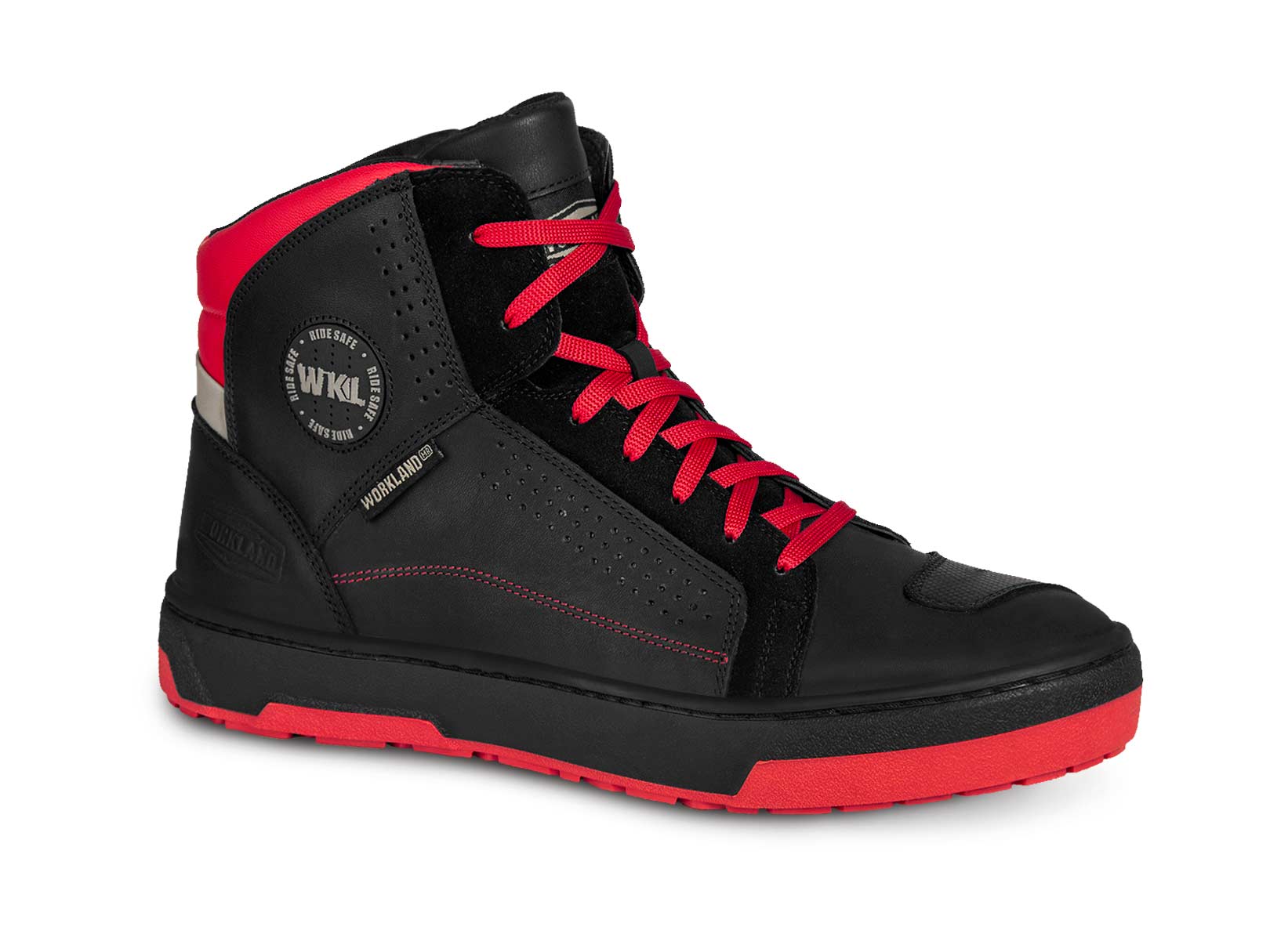 Tenis Motociclista Hombre Botin Moto Biker Wkl 80202 NR — imagen 9
