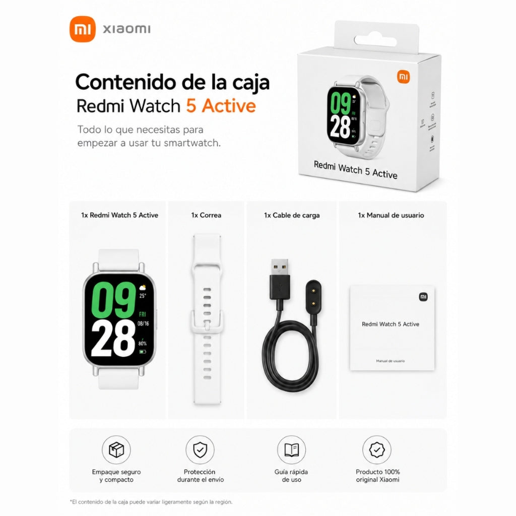 SMARTWATCH REDMI WATCH 5 ACTIVE (PLATA) + AUDIFONOS G-TIDE H21 (PLATA) + BOCINA SANAG M15 (BEIGE) — imagen 9