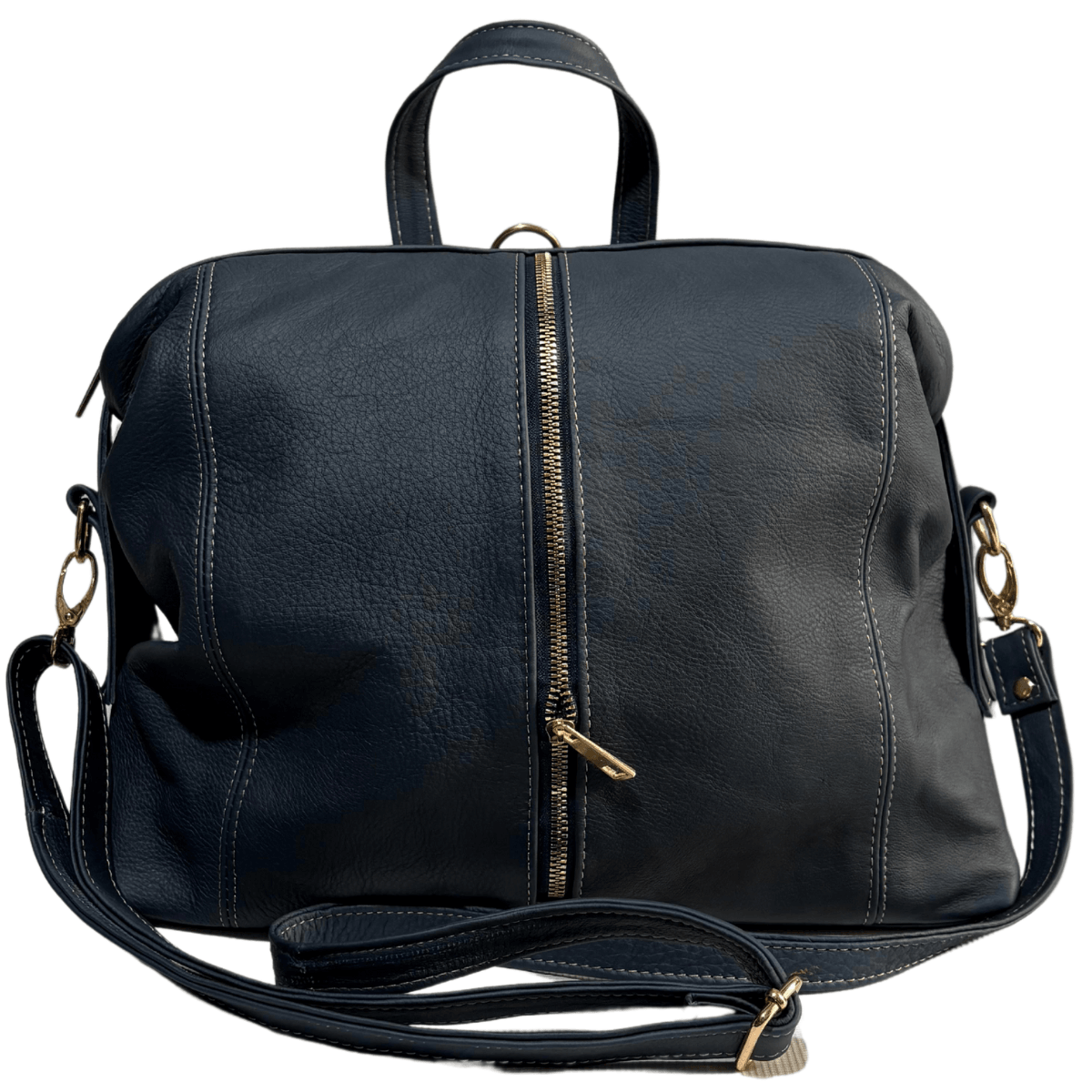 Mochila De Piel Legitima 100% Original 3 En 1 Juvenil Convertible Jf1 — imagen 13