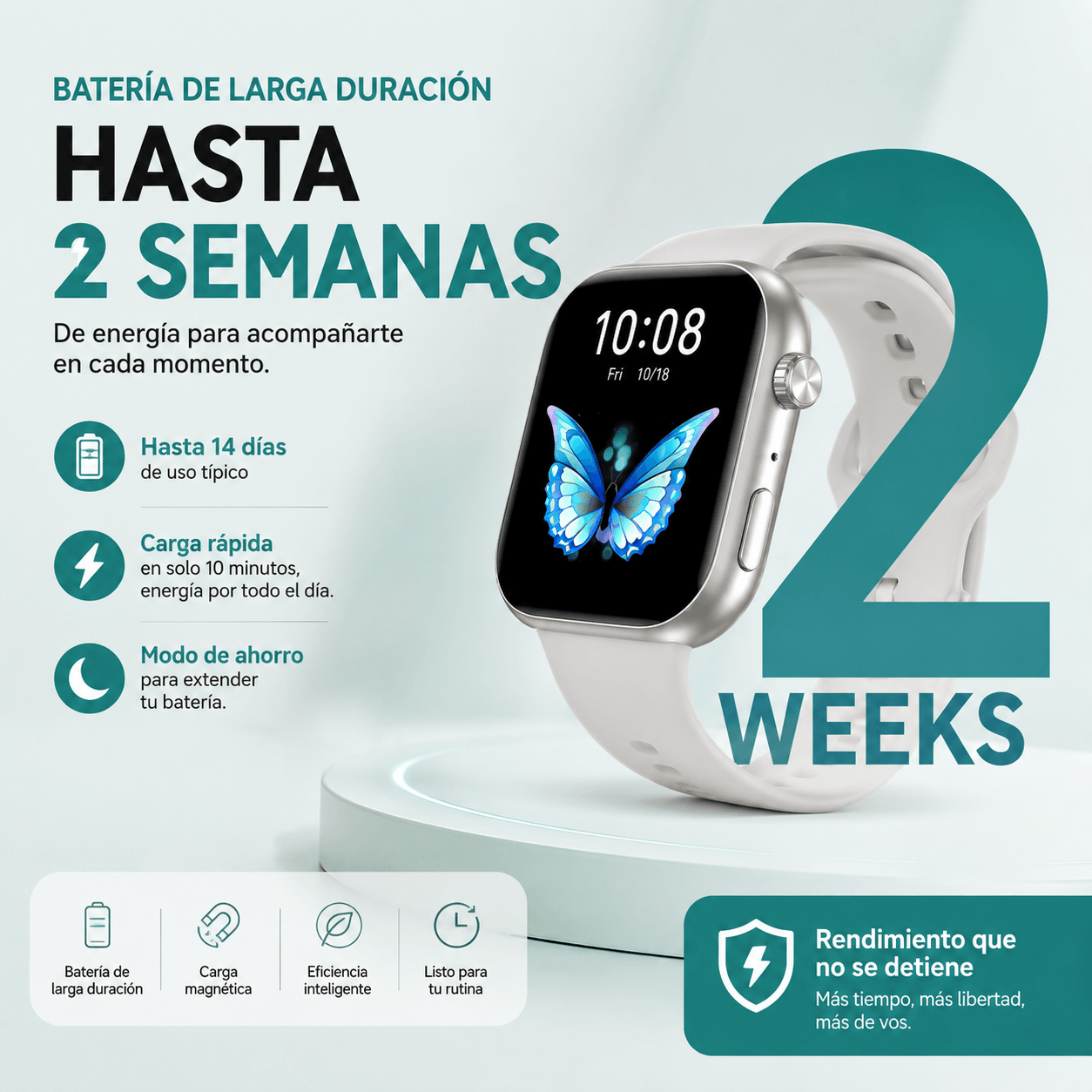 Smartwatch HONOR CHOICE Watch 2i AMOLED 1.85" con Llamadas Bluetooth — imagen 9
