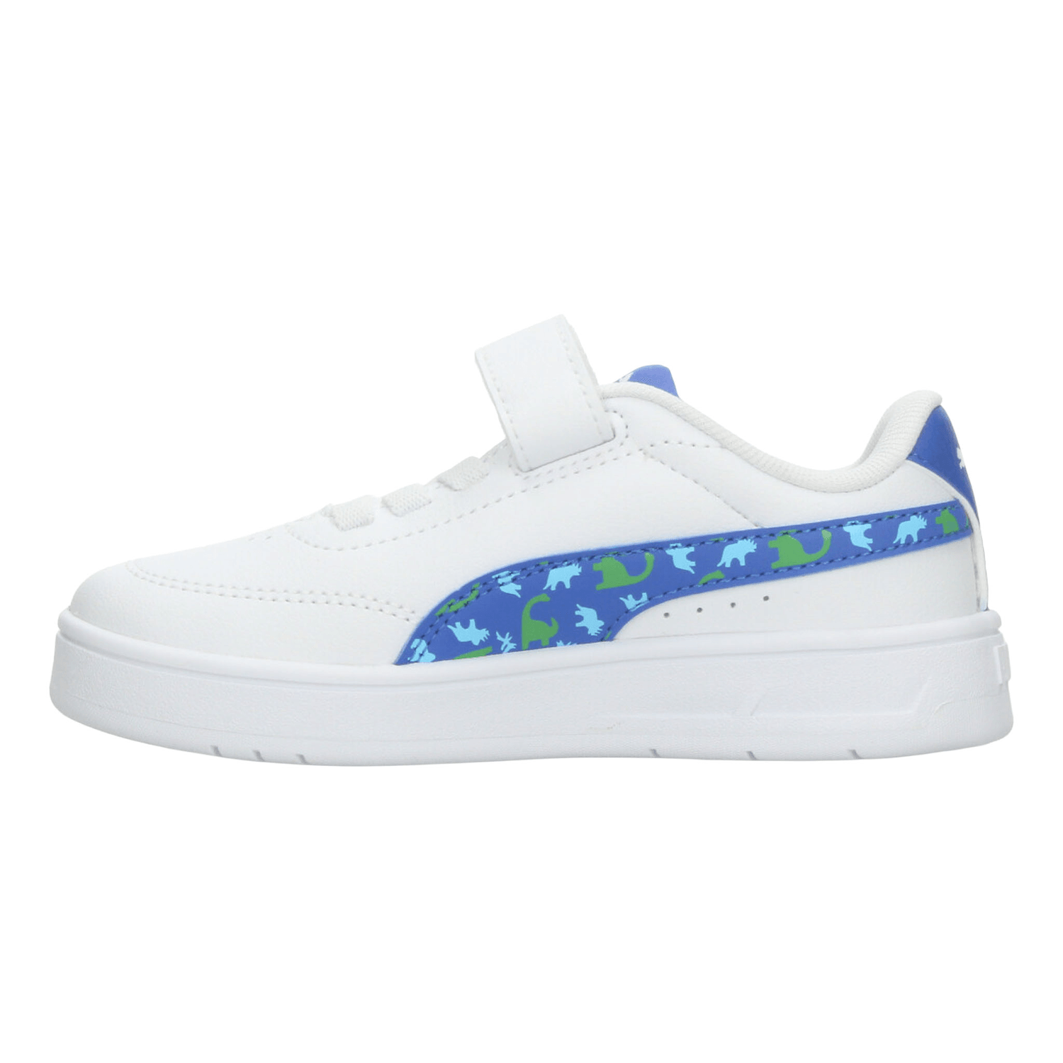 Tenis Puma Court Classic Clean Niño Azul Casual Infantil T16-22 — imagen 6