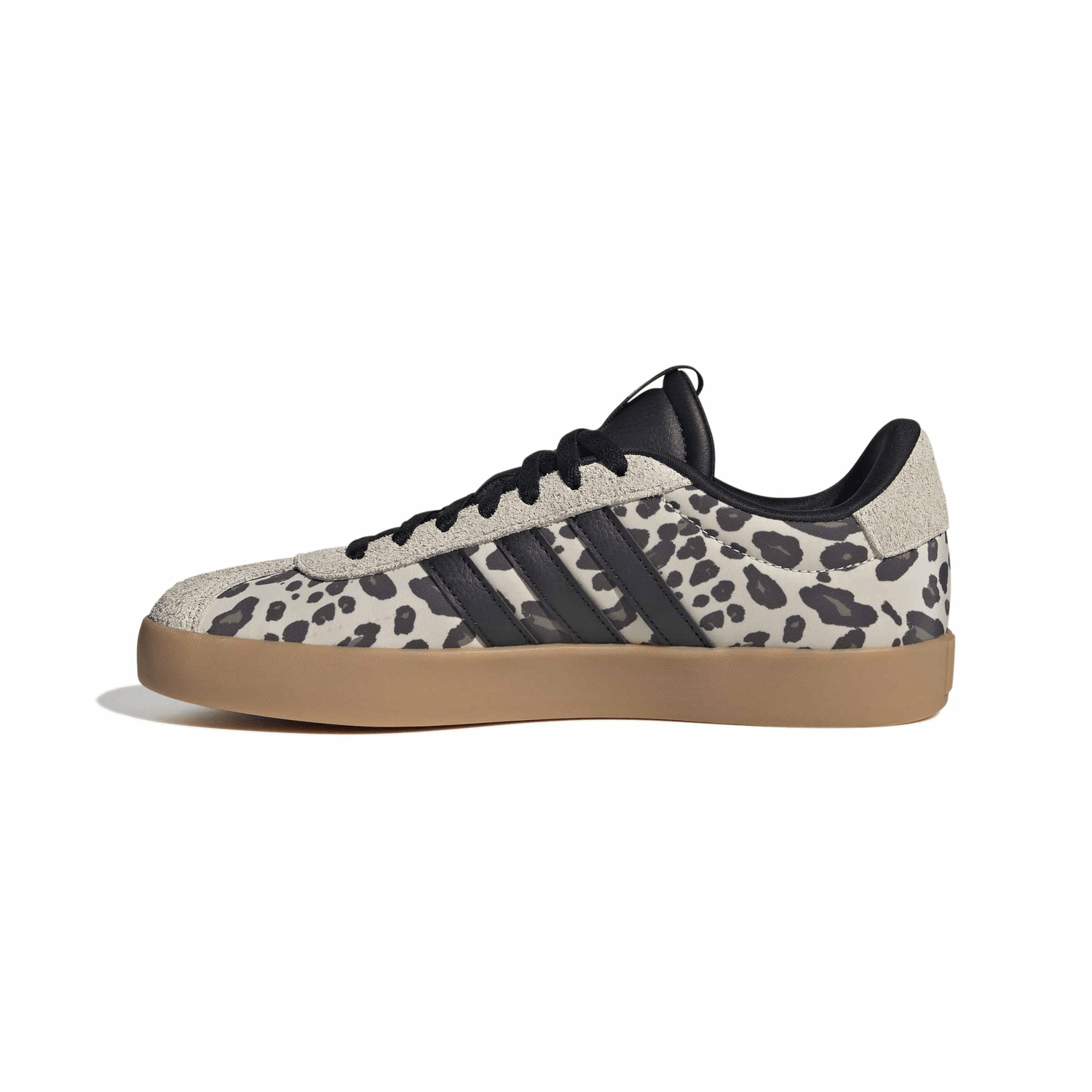 Tenis Adidas VL Court 3.0 Dama Beige Casual Animal Print Mujer — imagen 5