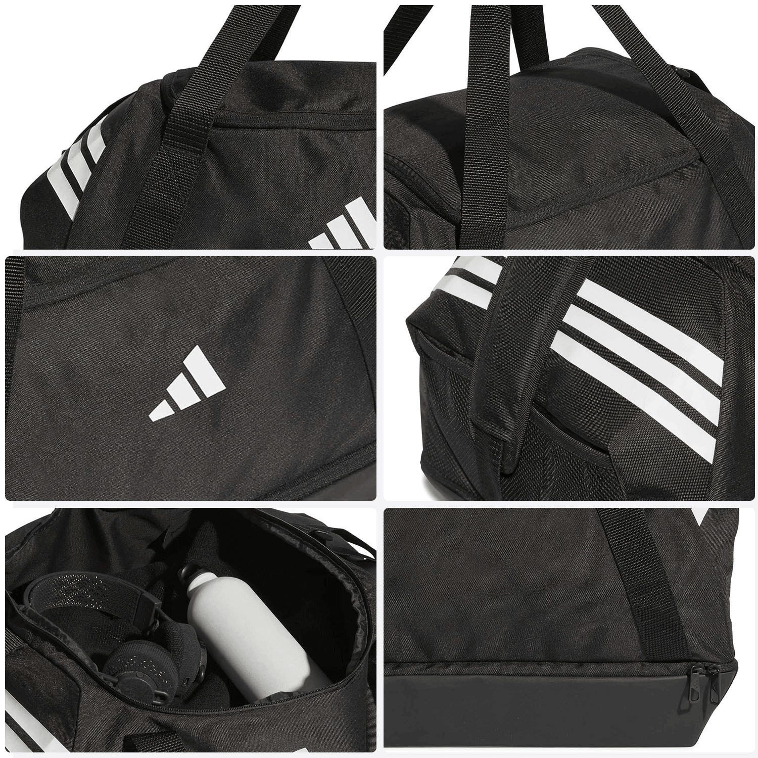 Bolsa Deportiva Adidas Tiro Negro Gym Viaje Unisex — imagen 7
