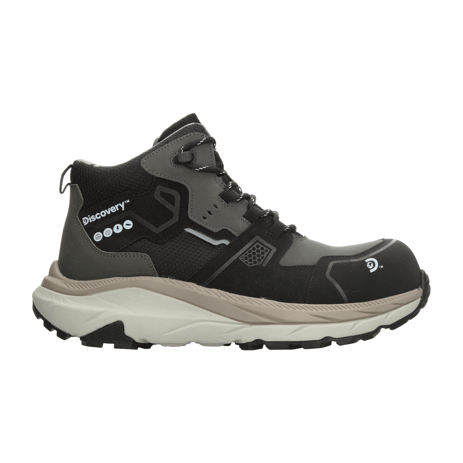 Bota Hombre Discovery Negro Industrial Caballero — imagen 2