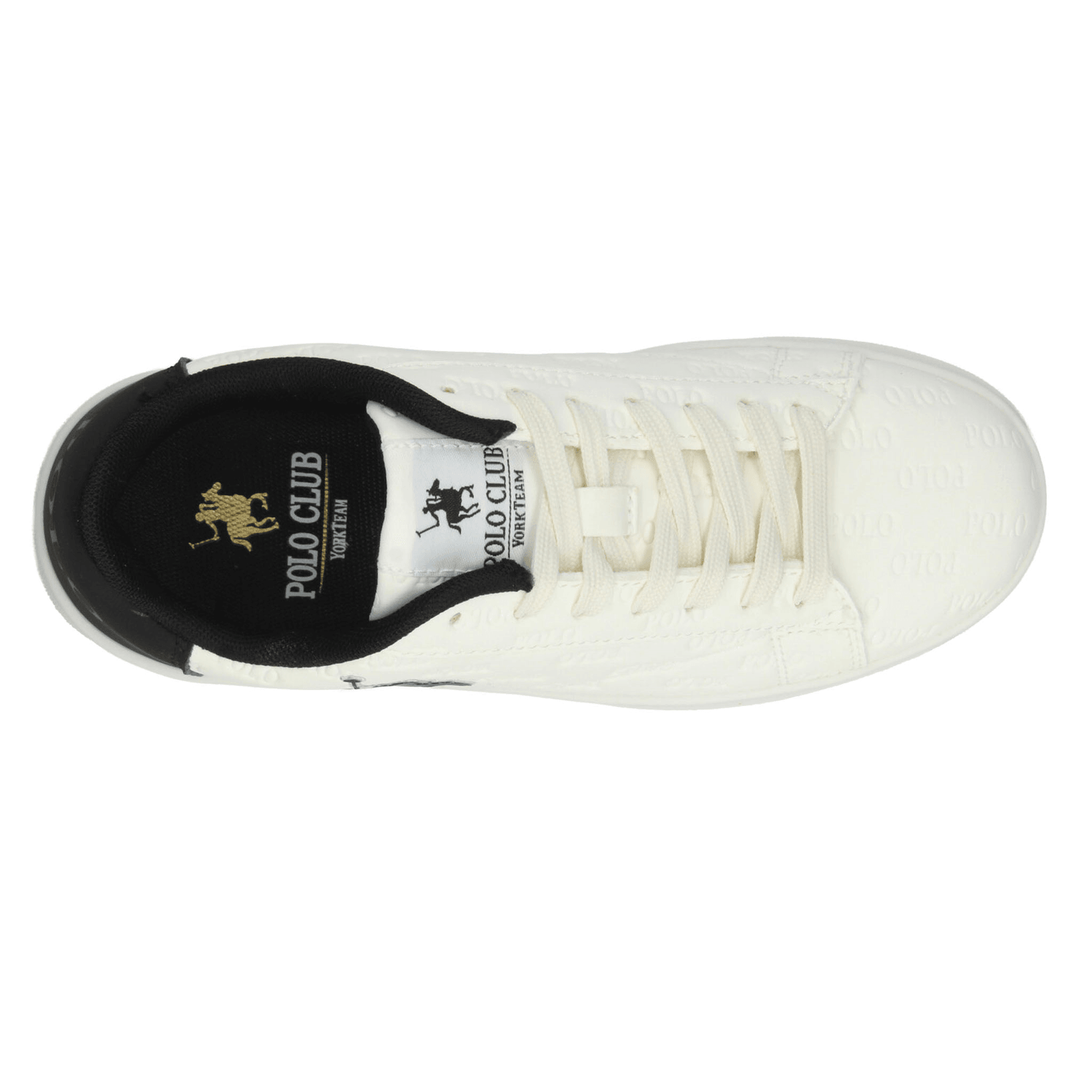 Tenis Polo Dama Off White Negro Casual Para Mujer — imagen 9