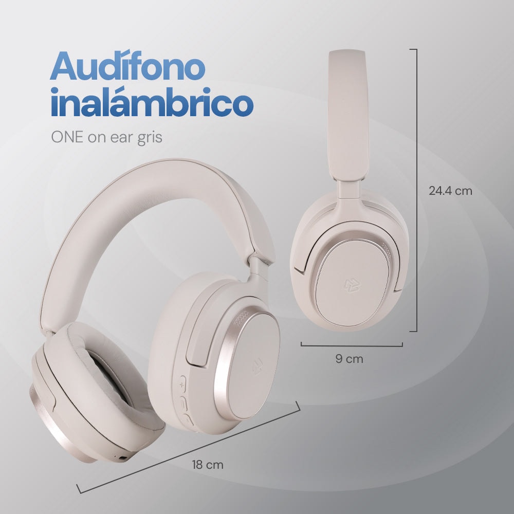 Audifonos Inalámbricos On Ear One STF 14hrs Uso, Blanco — imagen 9