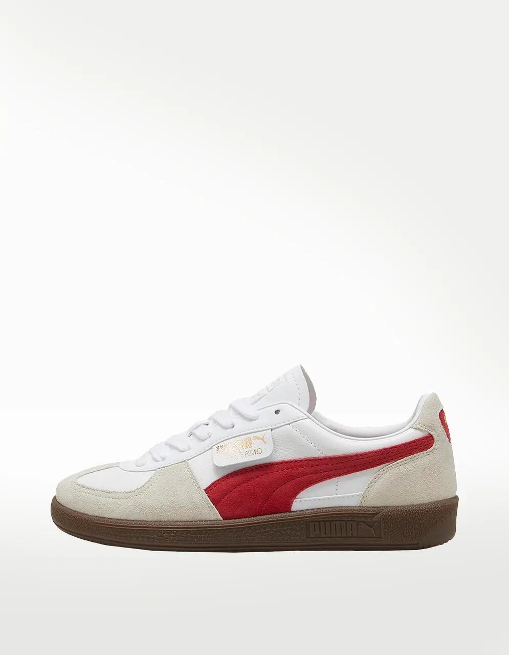 Tenis Puma Palermo LTH Blanco Beige - Hombre — imagen 3