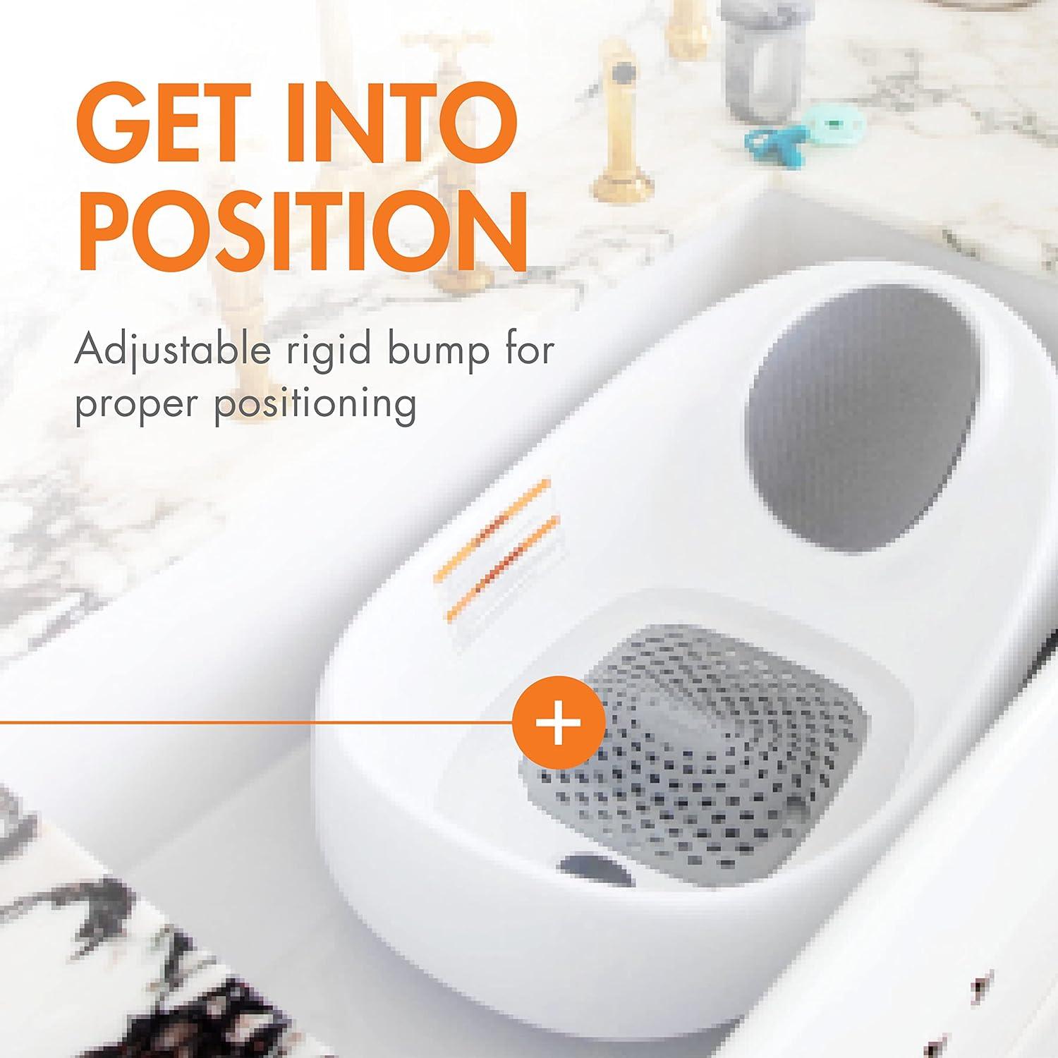 Bañera Bebé Boon Soak Gris Ergonómica Ajustable — imagen 5