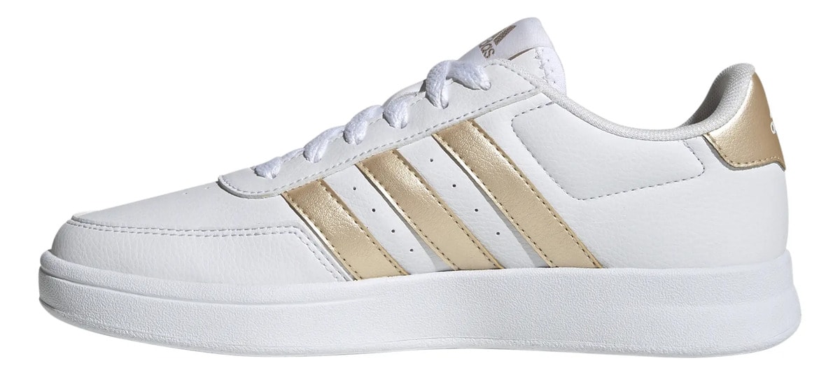 Tenis adidas Breaknet 2.0 Dama Casual Blanco Con Dorado Mujer — imagen 10