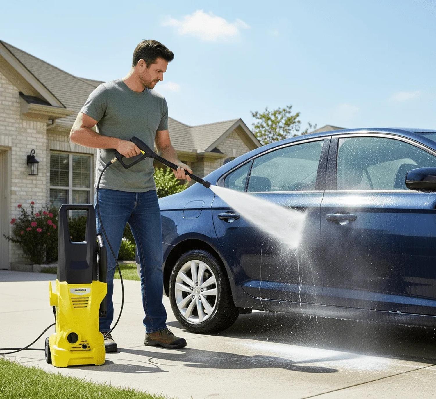 Hidrolavadora Karcher K3 1700 PSI con Limpiador de Cristales — imagen 3