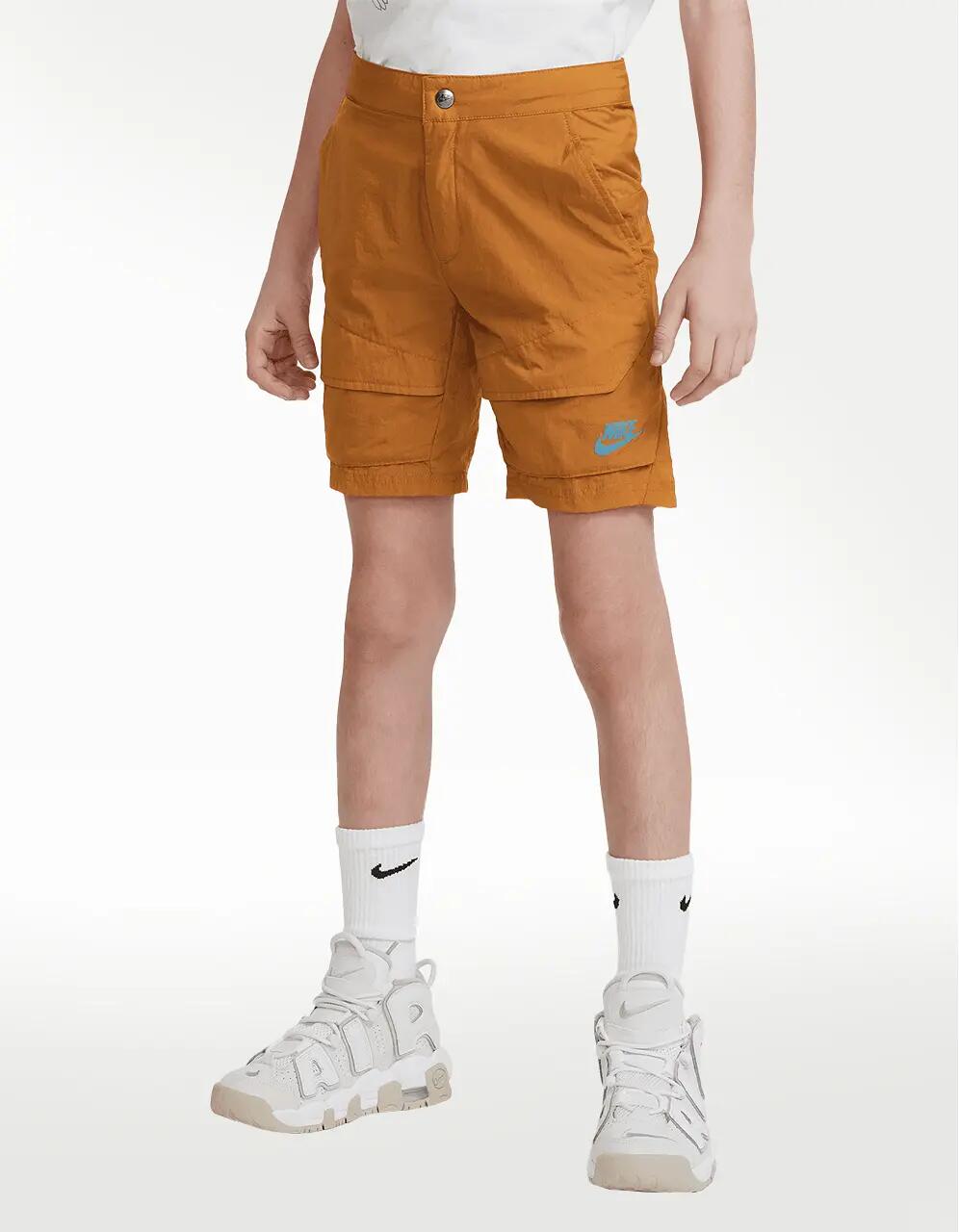Short Nike NSW Wvn Utility Cargo Naranja - Niño — imagen 5