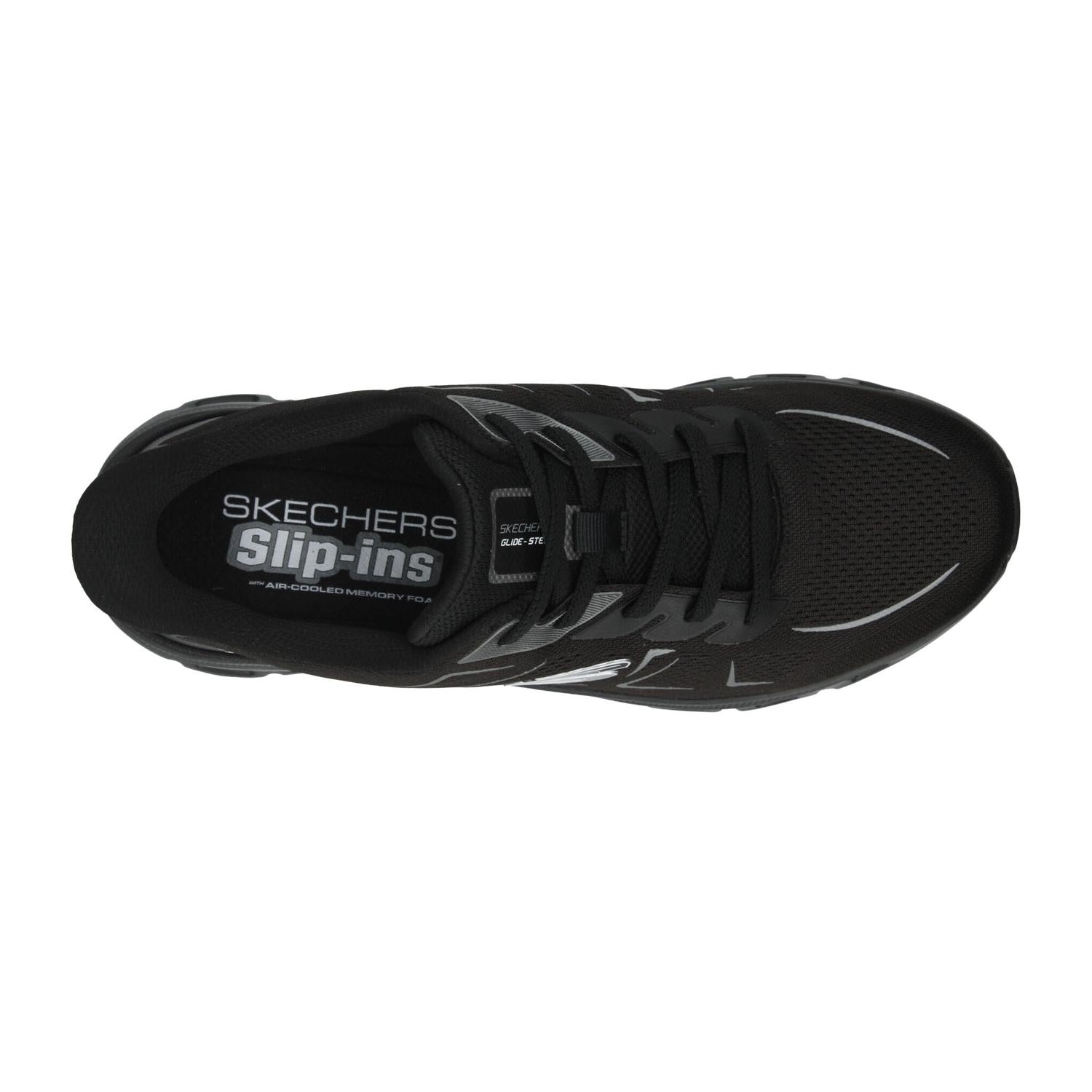Tenis Hombre Skechers Glide-Step Negro Deportivo Caballero — imagen 9