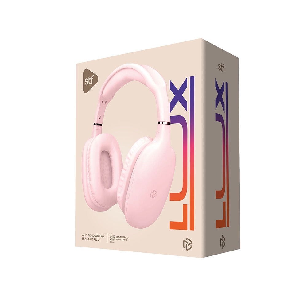 Audifonos Inalámbricos On Ear Lux STF 8hrs Uso Rosa — imagen 5