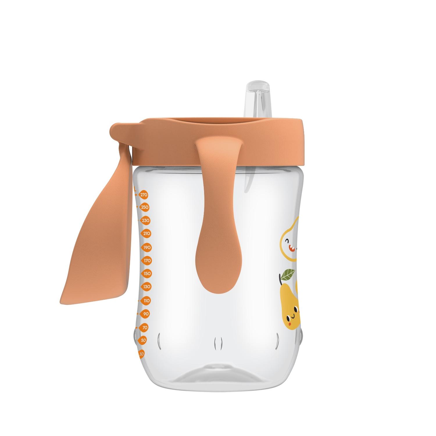 Vaso Entrenador 9oz/270ml Boquilla Suave Naranja Dr. Brown’s — imagen 4