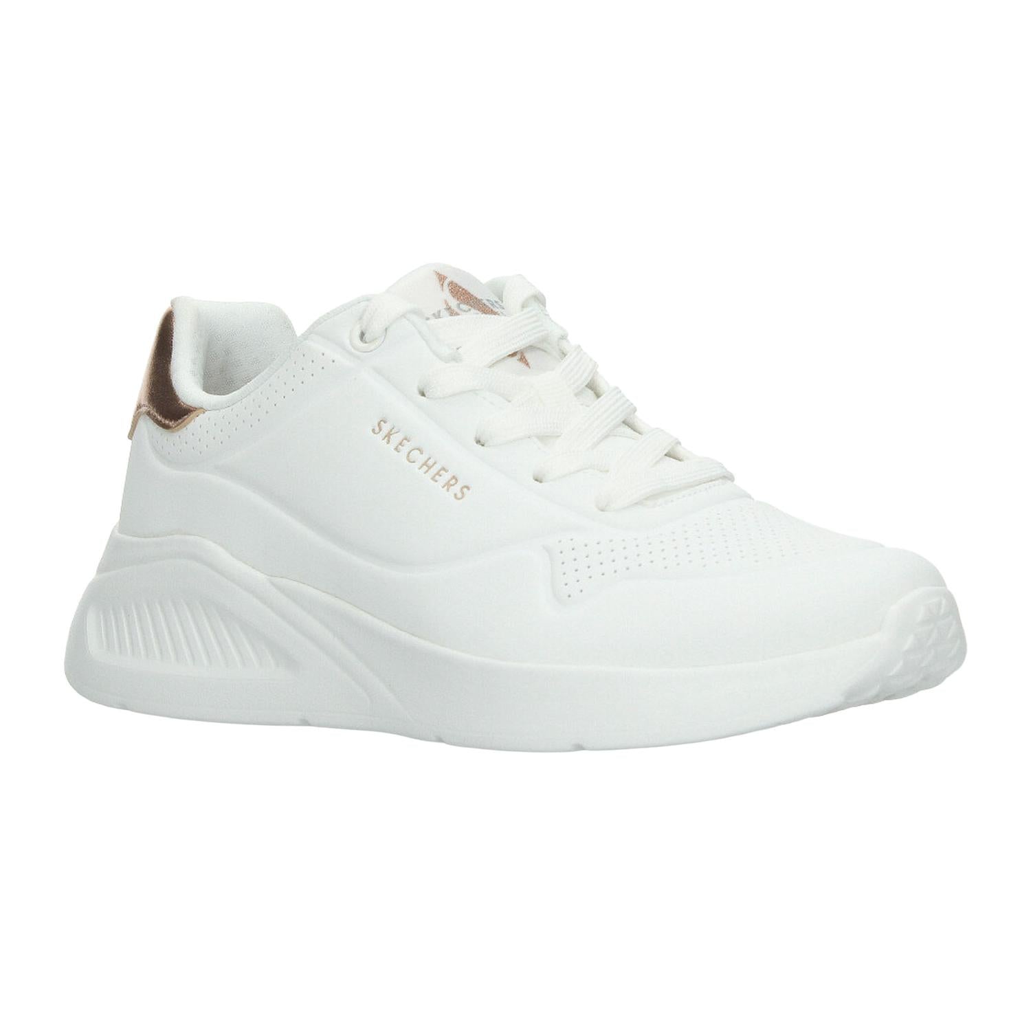 Tenis Skechers Uno Lite Dama Blanco Casual Para Mujer — imagen 3