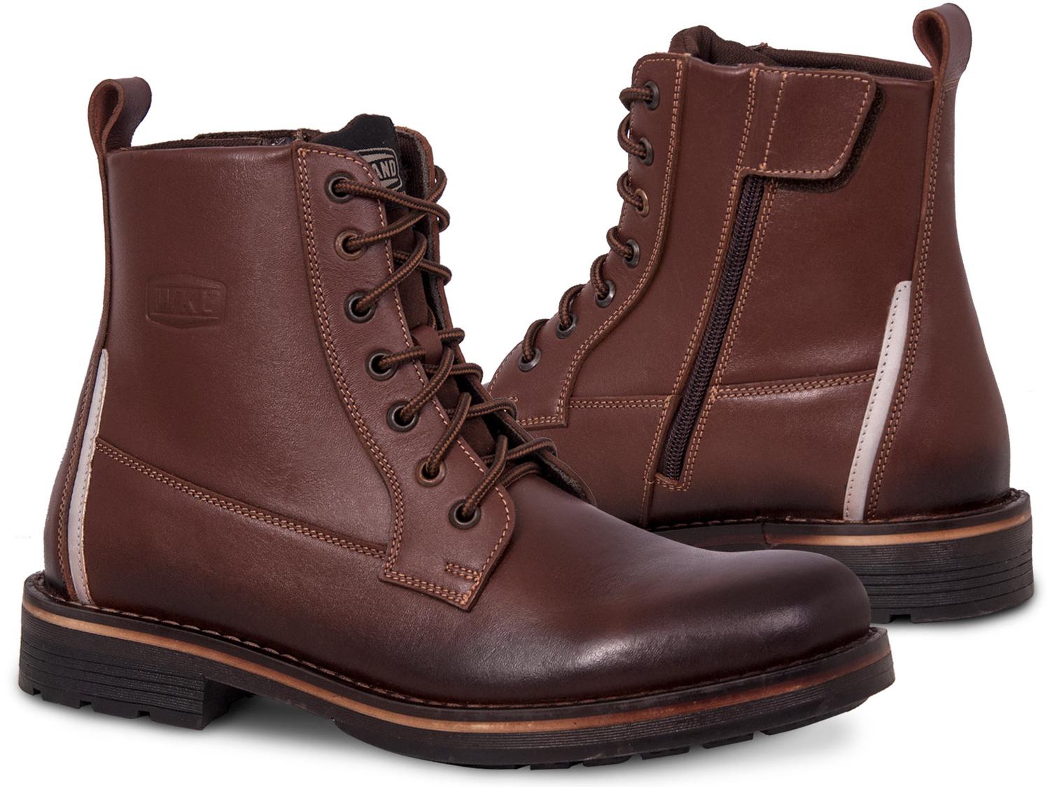Bota Hombre Moto Biker Casual Workland 89505 Cogñac Cloud — imagen 2