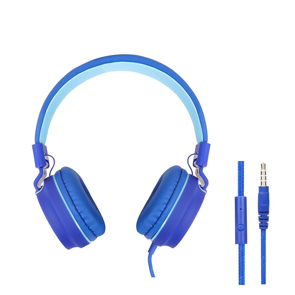 Audifonos Alámbricos On Ear Viva STF 8hrs Uso Azul — imagen 4