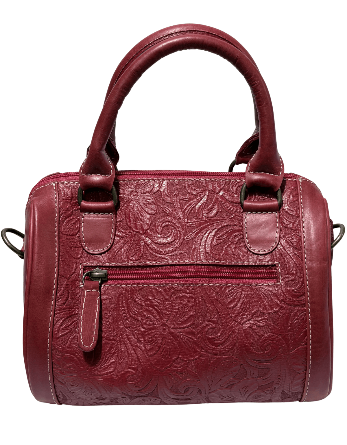 Bolsa Tipo Baúl Mini De Piel Legitima Grabada Dama Asa Adicional — imagen 8
