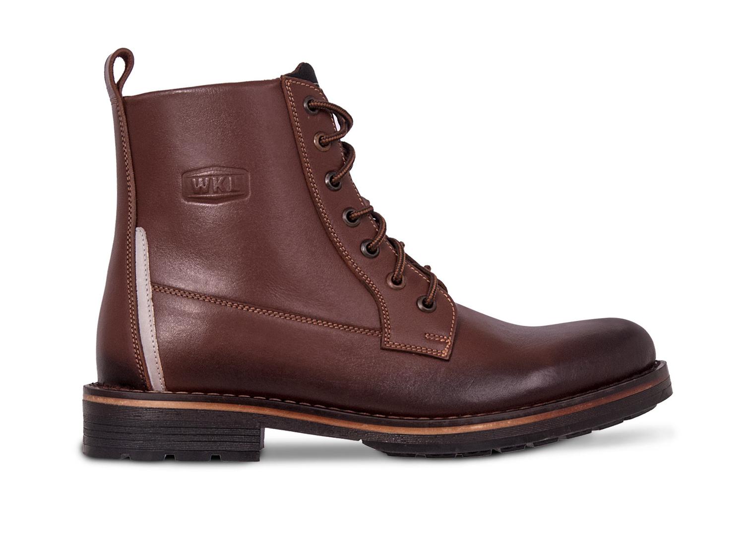 Bota Hombre Moto Biker Casual Workland 89505 Cogñac Cloud — imagen 3