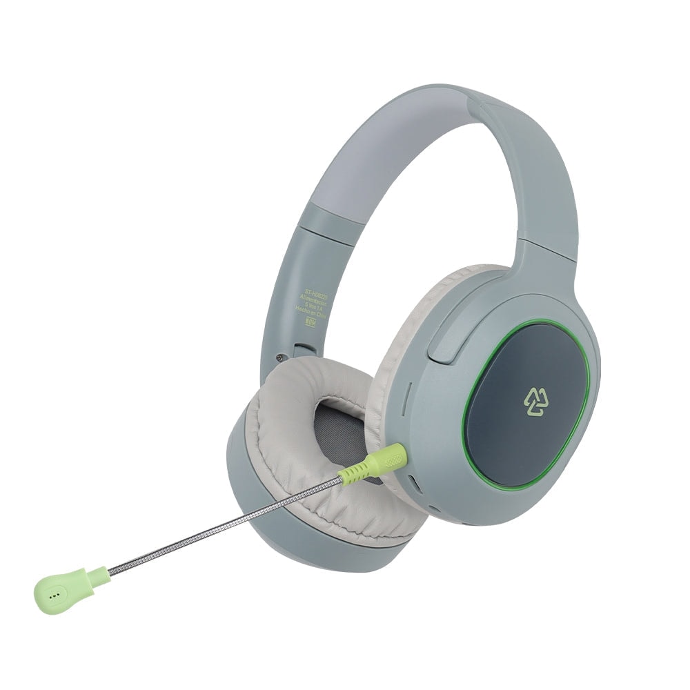 Audífono Inalámbrico On ear STF VIVA: 3 hrs uso Micrófono removible, Gris — imagen 4