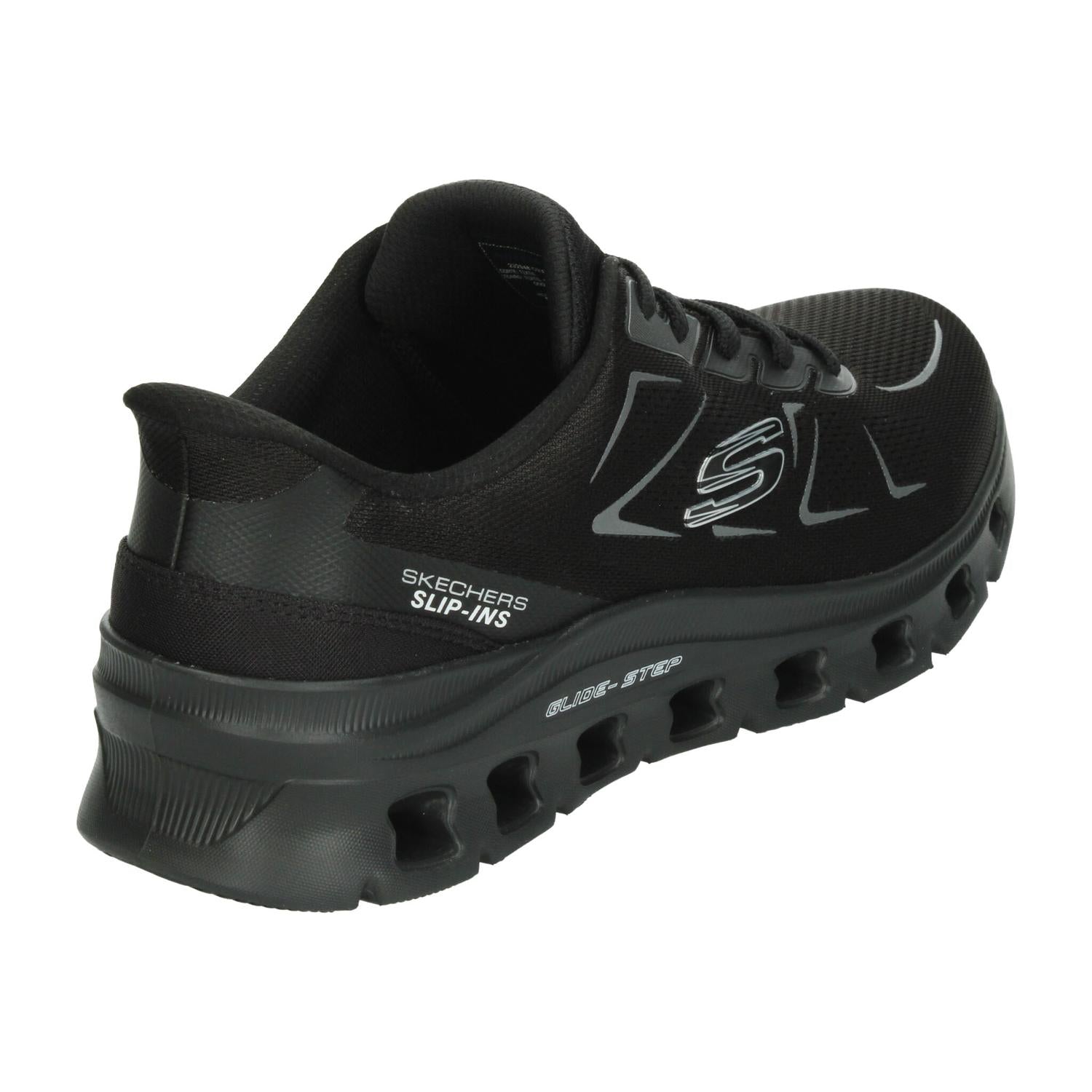 Tenis Hombre Skechers Glide-Step Negro Deportivo Caballero — imagen 4