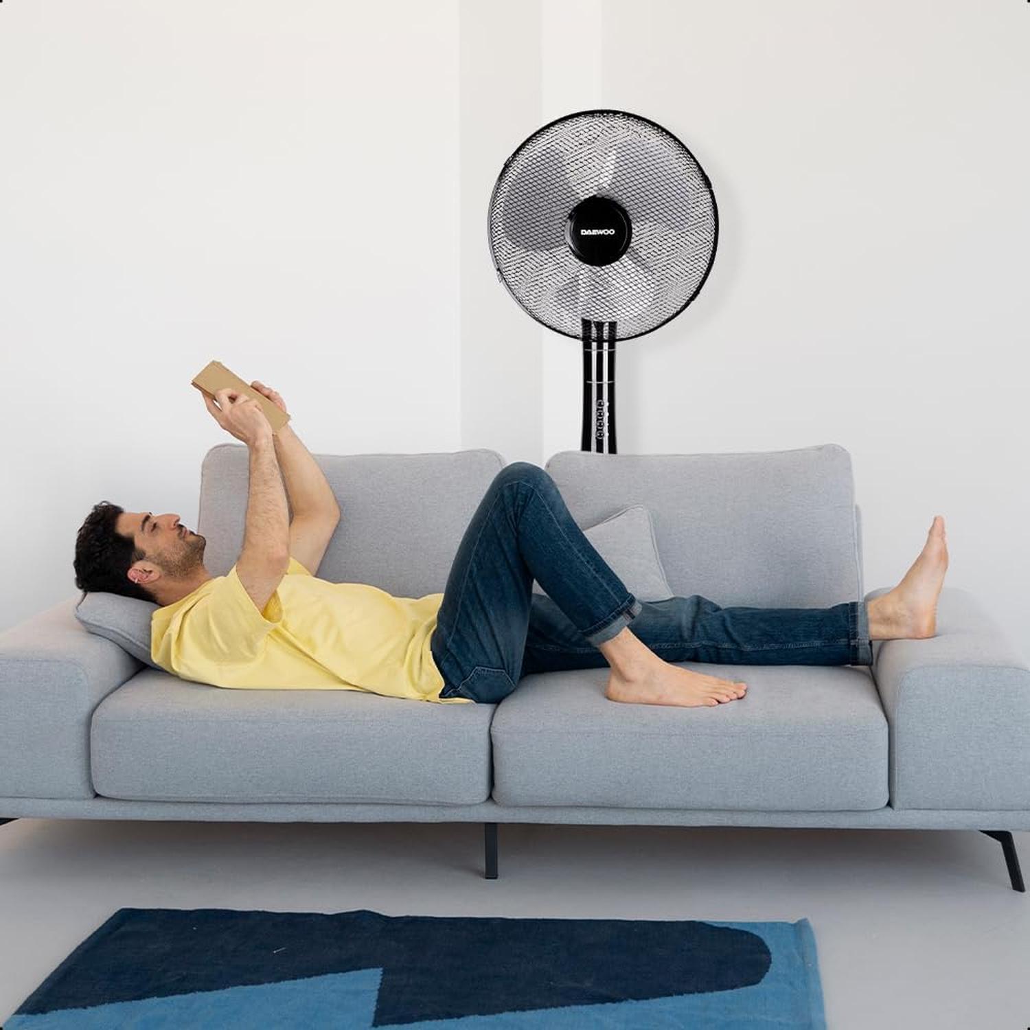 Ventilador Pedestal Daewoo 16" Oscilante Control Remoto — imagen 7