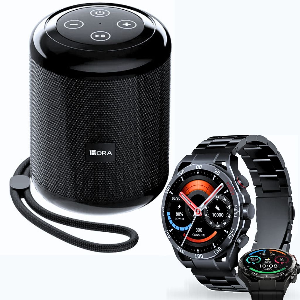 1HORA BOC062 Bocina Subwoofer y Smartwatch Filwans Gtr — imagen 3