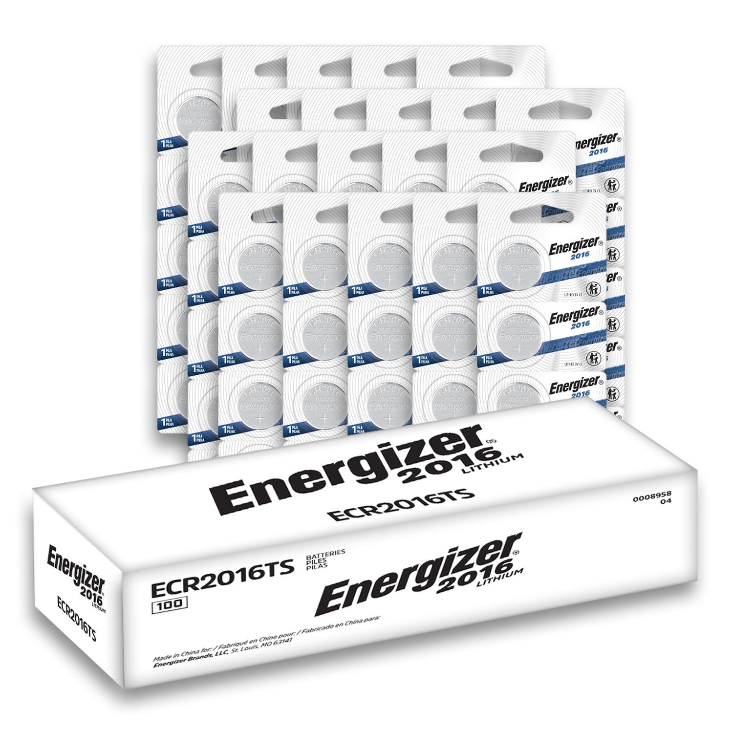 Pila Boton Energizer 2016 Tira 100 Unidades 3v — imagen 2