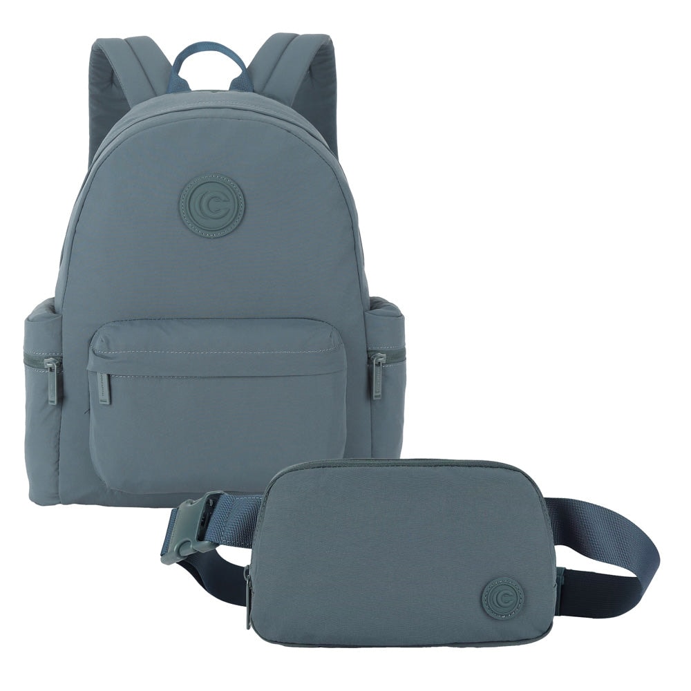 Mochila para Laptop 14" con Cangurera CoolCapital Canyon: Protección y Organización Total, Verde — imagen 2