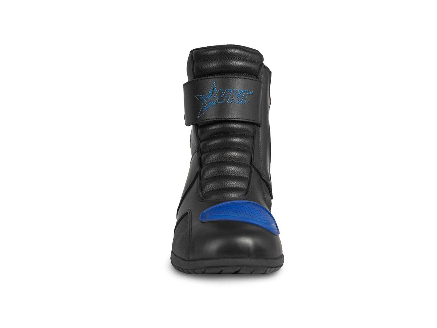 Botas hombre motociclista biker touring WKL 80008 Negro Azul — imagen 4