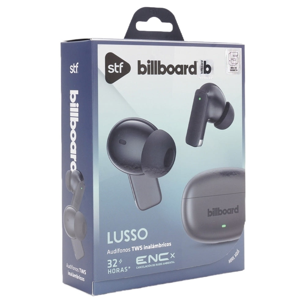 Audífonos inalámbricos TWS STF - Billboard Lusso: 32hrs Uso ENC Negro — imagen 12