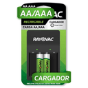 Cargador Pilas Rayovac PS132-2LA 2AA LED Indicador