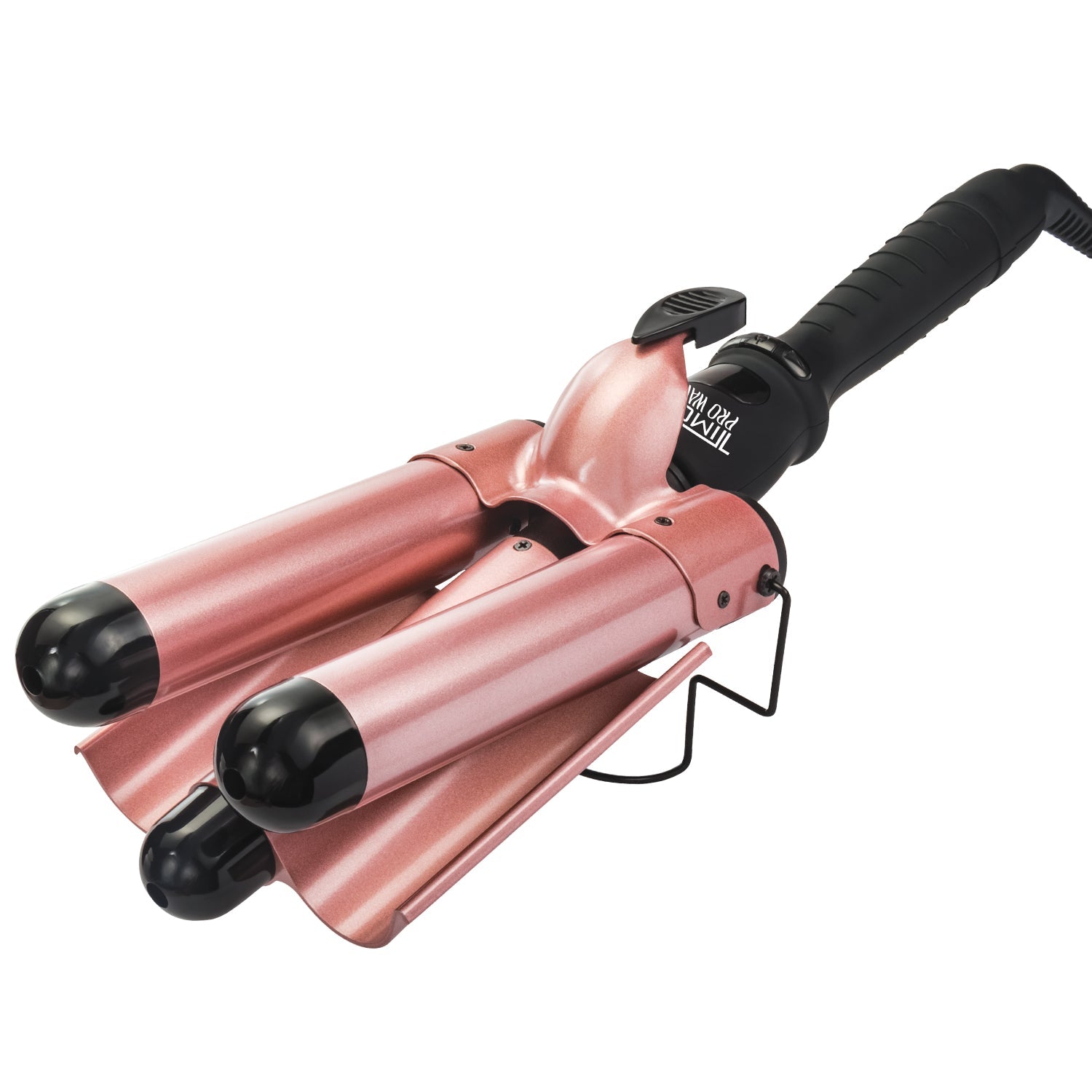 Waflera de Cabello Tenaza Jumbo Ondas Tipo Sirena Hollywood 3 barriles 33 mm Timco T8813 — imagen 2