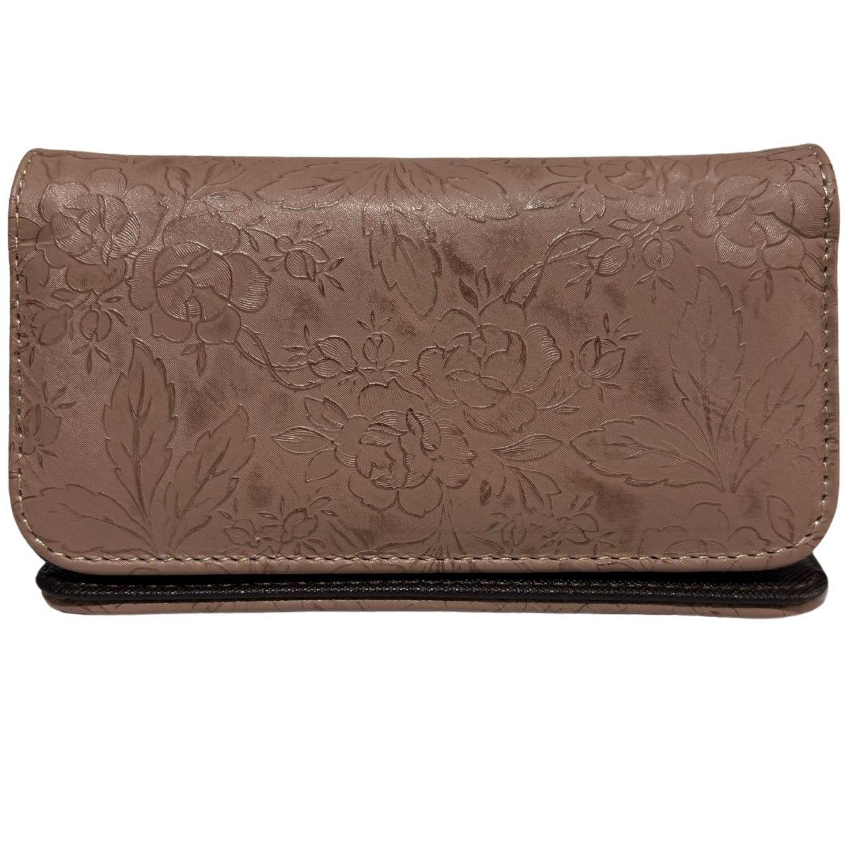 Cartera De Dama Piel Legitima Genuina Ternera Grabada Pequeña Mini — imagen 12