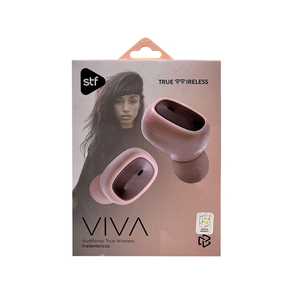Audifonos Inalámbricos Tws Viva STF 12hrs Uso Rosa — imagen 6