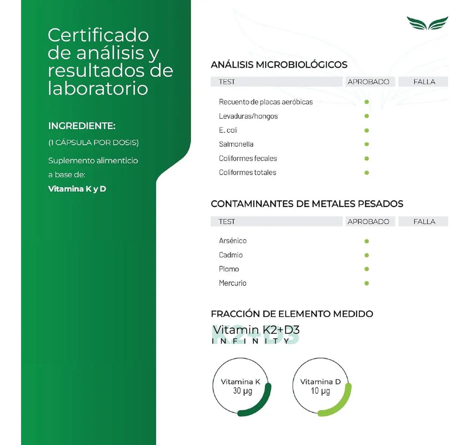 Infinity: Vitamina D3 + K2 Liposomal, K2 MK4+MK7 + D3 + MCT + Folato, para Salud Ósea, 150 Cápsulas — imagen 7